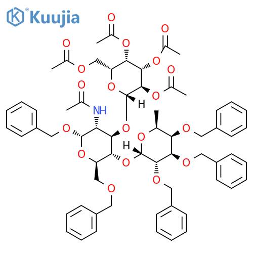 O-Penta-benzyl Lewis A Trisaccharide Tetraacetate structure