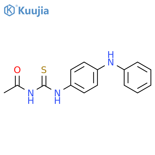 3-acetyl-1-4-(phenylamino)phenylthiourea structure