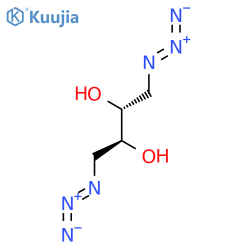 2,3-Butanediol, 1,4-diazido-, (2R,3S)-rel- structure