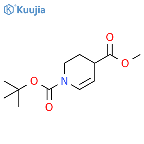 O1-tert-butyl O4-methyl 3,4-dihydro-2H-pyridine-1,4-dicarboxylate structure