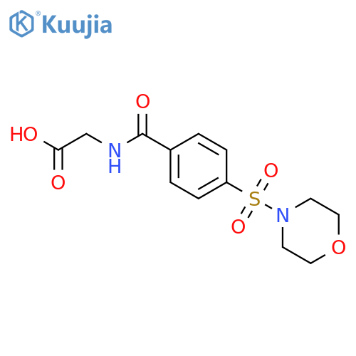 2-{[4-(morpholine-4-sulfonyl)phenyl]formamido}acetic acid structure