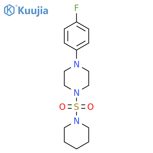 1-(4-fluorophenyl)-4-(piperidine-1-sulfonyl)piperazine structure