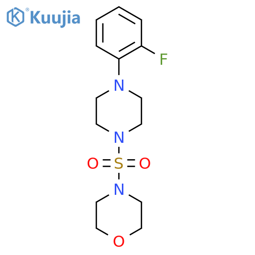 4-{4-(2-fluorophenyl)piperazin-1-ylsulfonyl}morpholine structure