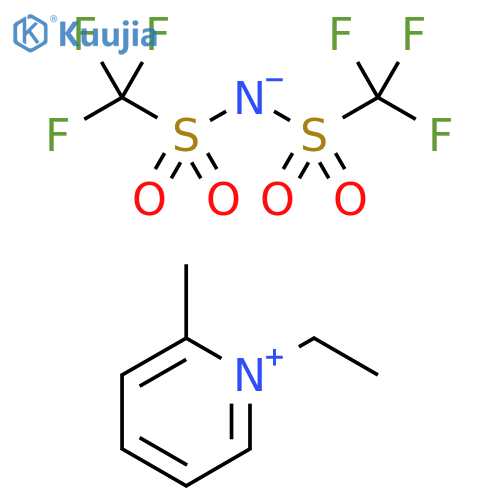 1‐ETHYL‐2‐METHYLPYRIDINIUM BIS(TRIFLUOROMETHYLSULFONYL)IMIDE structure
