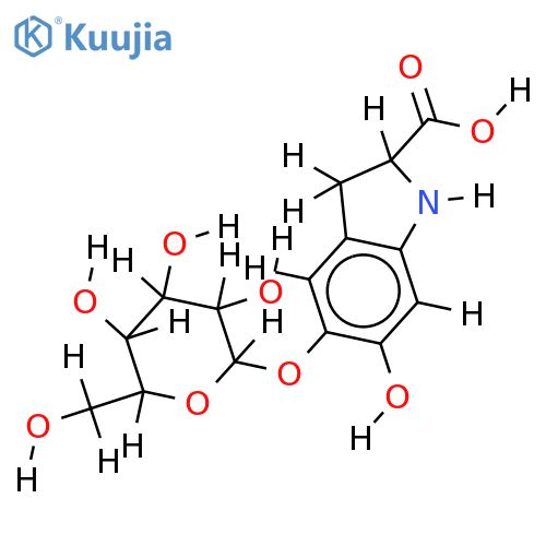 (2S)-cyclo-Dopa 5-O-glucoside structure