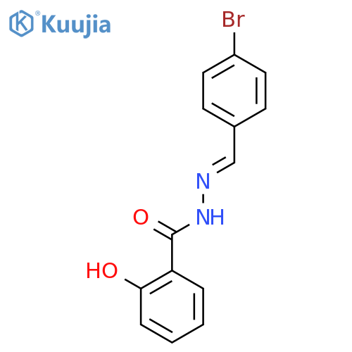 N'-(1E)-(4-bromophenyl)methylidene-2-hydroxybenzohydrazide structure