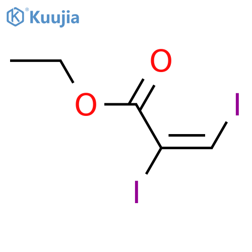 2-Propenoic acid, 2,3-diiodo-, ethyl ester, (2E)- structure