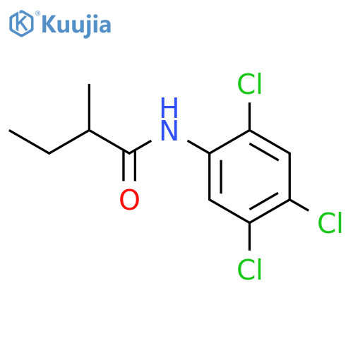 2-methyl-N-(2,4,5-trichlorophenyl)butanamide structure