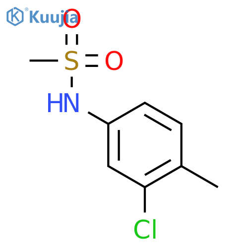 N-(3-chloro-4-methylphenyl)methanesulfonamide structure