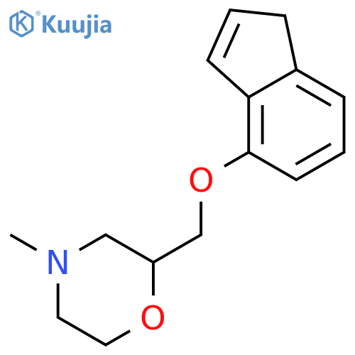 2-[(1H-inden-4-yloxy)methyl]-4-methylmorpholine structure