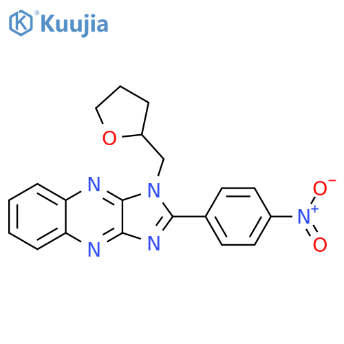 2-(4-nitrophenyl)-1-(oxolan-2-yl)methyl-1H-imidazo4,5-bquinoxaline structure