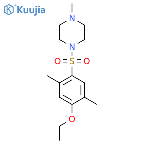 1-(4-ethoxy-2,5-dimethylbenzenesulfonyl)-4-methylpiperazine structure
