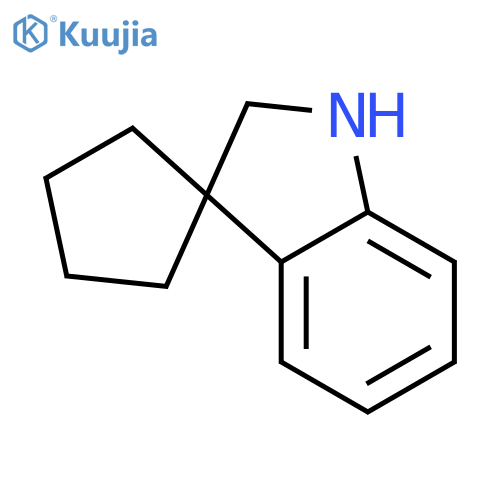 Spiro[cyclopentane-1,3'-[3H]indole], 1',2'-dihydro- structure