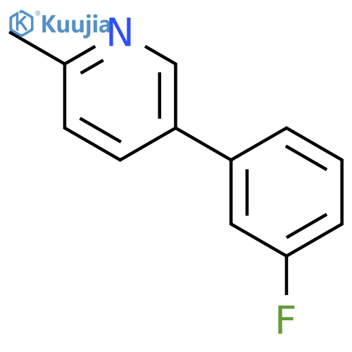5-(3-Fluorophenyl)-2-methylpyridine structure