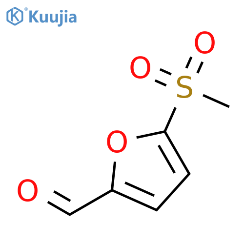 5-methanesulfonylfuran-2-carbaldehyde structure