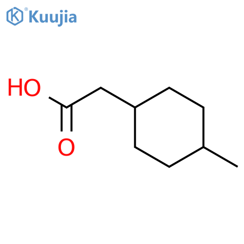trans-2-(4-methylcyclohexyl)acetic acid structure