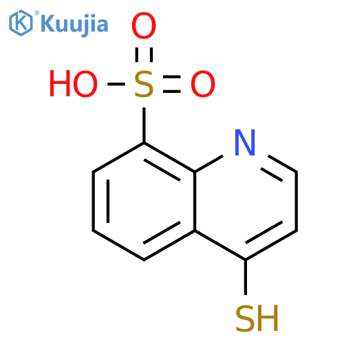 8-Quinolinesulfonicacid, 4-mercapto- structure