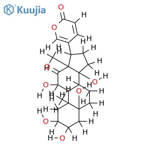 (2beta,3beta,5beta,11alpha,14beta)-2,3,5,11,14-Pentahydroxy-12-oxobufa-20,22-dienolide structure