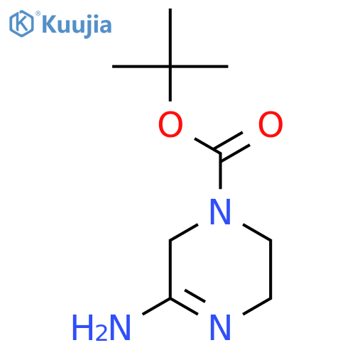 1(2H)-Pyrazinecarboxylicacid, 3-amino-5,6-dihydro-, 1,1-dimethylethyl ester structure