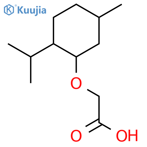 2-{5-methyl-2-(propan-2-yl)cyclohexyloxy}acetic acid structure