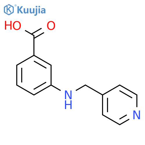 3-((pyridin-4-ylmethyl)amino)benzoic acid structure