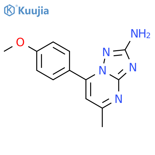 7-(4-Methoxy-phenyl)-5-methyl-[1,2,4]triazolo[1,5-a]pyrimidin-2-ylamine structure
