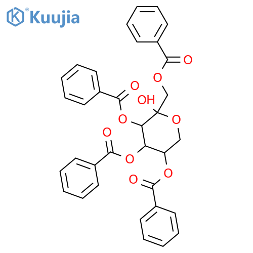 b-D-Fructopyranose,1,3,4,5-tetrabenzoate structure