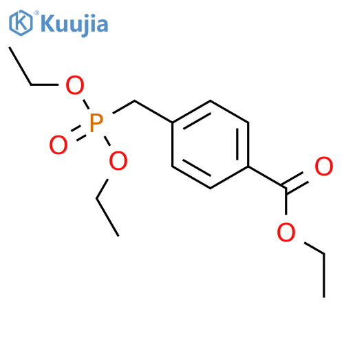 Benzoic acid, 4-[(diethoxyphosphinyl)methyl]-, ethyl ester structure
