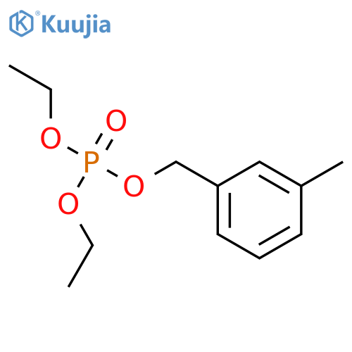 Phosphoricacid, diethyl (3-methylphenyl)methyl ester structure