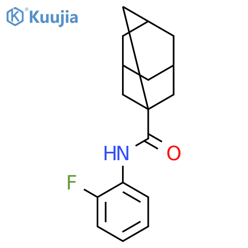 N-(2-fluorophenyl)adamantane-1-carboxamide structure