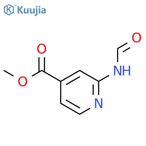 4-PYRIDINECARBOXYLIC ACID, 2-(FORMYLAMINO)-, METHYL ESTER structure