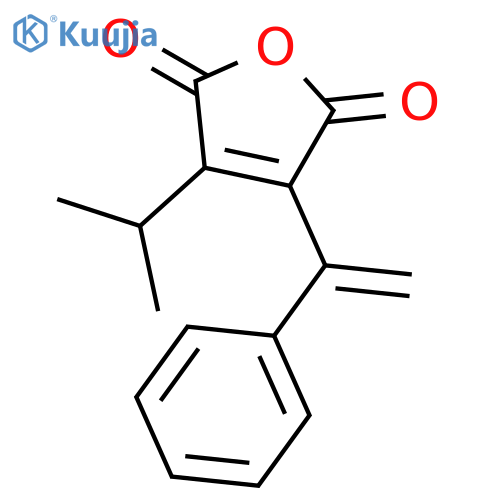 2,5-Furandione, 3-(1-methylethyl)-4-(1-phenylethenyl)- structure