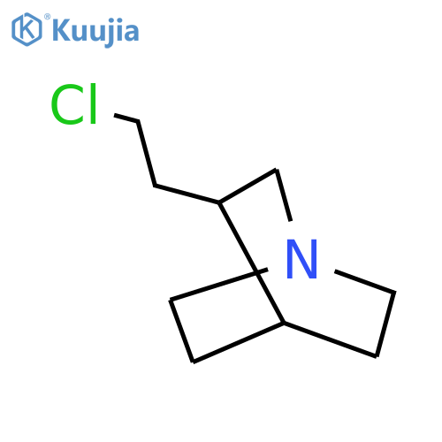 3-(2-chloroethyl)-1-azabicyclo2.2.2octane structure
