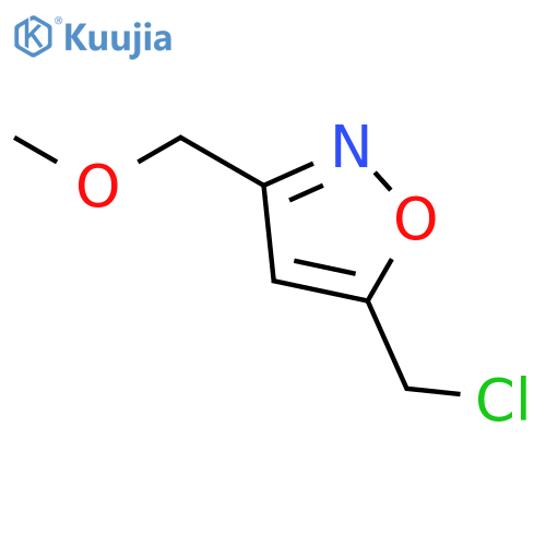 Isoxazole,5-(chloromethyl)-3-(methoxymethyl)- structure