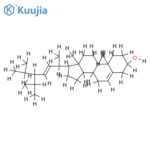 22,23-didehydro (E-)-3beta-28-Methystigmast-5-en-3-ol structure