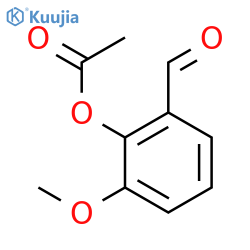 Benzaldehyde,2-(acetyloxy)-3-methoxy- structure