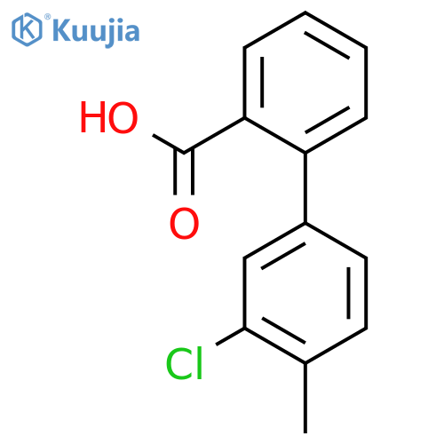 [1,1'-Biphenyl]-2-carboxylicacid, 3'-chloro-4'-methyl- structure