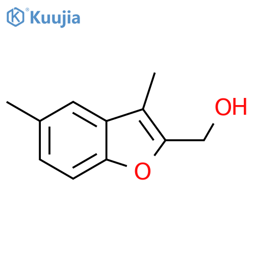 (3,5-Dimethylbenzofuran-2-yl)methanol structure
