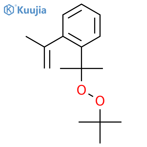 1-(1-tert-butylperoxy-1-methyl-ethyl)-2-isopropenyl-benzene structure