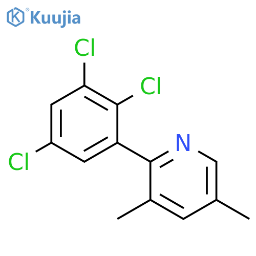 Pyridine, 3,5-dimethyl-2-(2,3,5-trichlorophenyl)- structure
