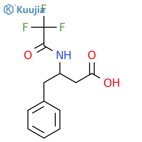 4-Phenyl-3-[(2,2,2-trifluoroacetyl)amino]butanoic acid structure