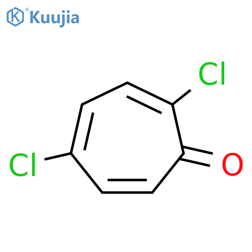 2,4,6-Cycloheptatrien-1-one, 2,5-dichloro- structure