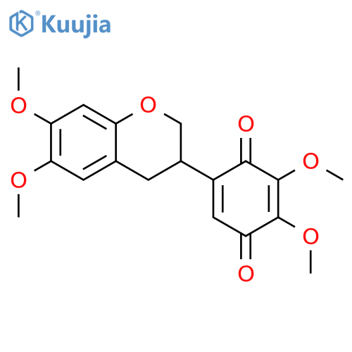 2,5-Cyclohexadiene-1,4-dione,5-[(3S)-3,4-dihydro-6,7-dimethoxy-2H-1-benzopyran-3-yl]-2,3-dimethoxy- structure