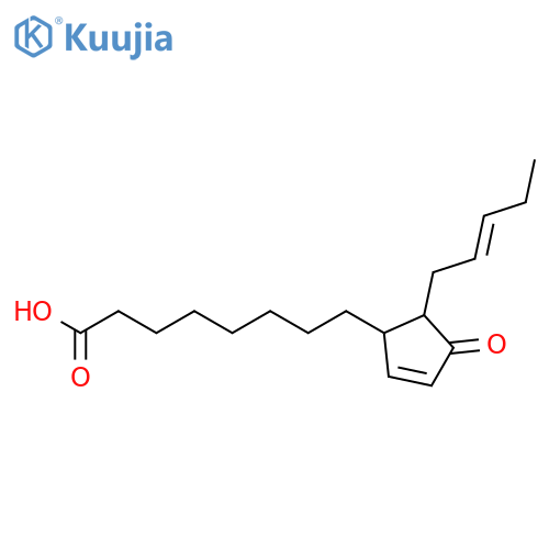 2-Cyclopentene-1-octanoicacid, 4-oxo-5-(2Z)-2-penten-1-yl-, (1S,5R)- structure