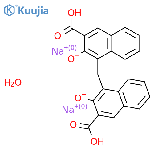 Pamoic acid disodium salt monohydrate structure