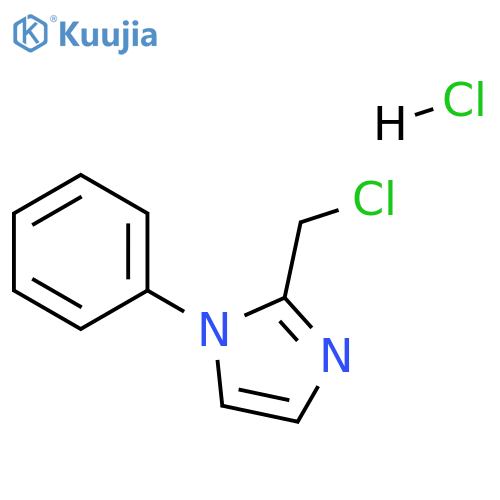 2-(chloromethyl)-1-phenyl-1H-imidazole hydrochloride structure