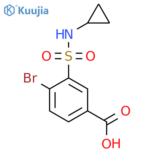 4-Bromo-3-(cyclopropylsulfamoyl)benzoic acid structure