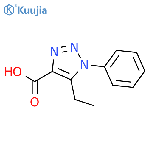 5-Ethyl-1-phenyl-1H-1,2,3-triazole-4-carboxylicacid structure