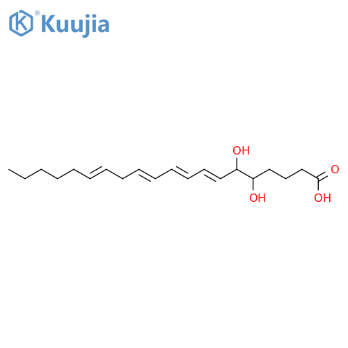 7,9,11,14-Eicosatetraenoicacid, 5,6-dihydroxy- structure