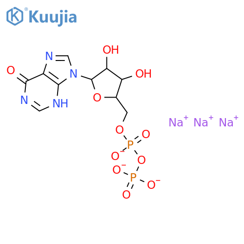 Inosine 5'-(trihydrogendiphosphate), trisodium salt (9CI) structure